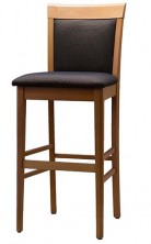 Rimini SP Bar Stool C427. Fully Upholstered. Clear Natural Frame. Stain Extra